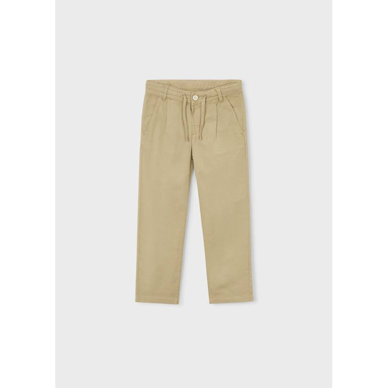 Pantalón chino relaxed con lino niño-Mayoral