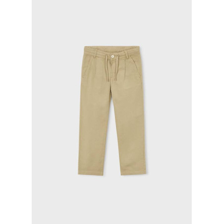 Pantalón chino relaxed con lino niño-Mayoral