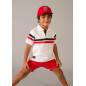 Polo con bandas decorativas niño-Mayoral