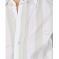 CAMISA POPELIN LISTA BLANCO y VERDE-Spagnolo
