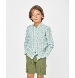 CAMISA POPELIN CUADRO -Spagnolo