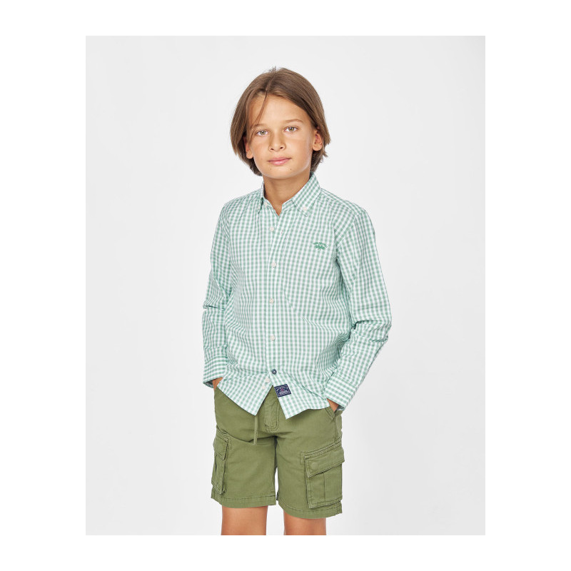 CAMISA POPELIN CUADRO -Spagnolo