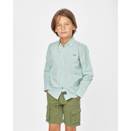 CAMISA POPELIN CUADRO -Spagnolo