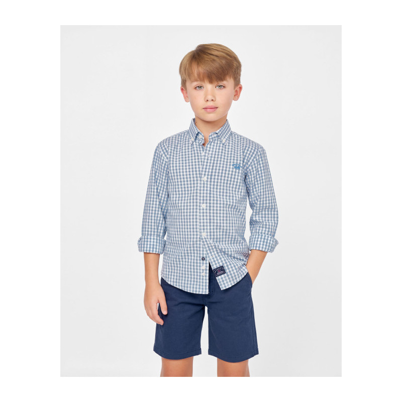 CAMISA POPELIN CUADRO -Spagnolo