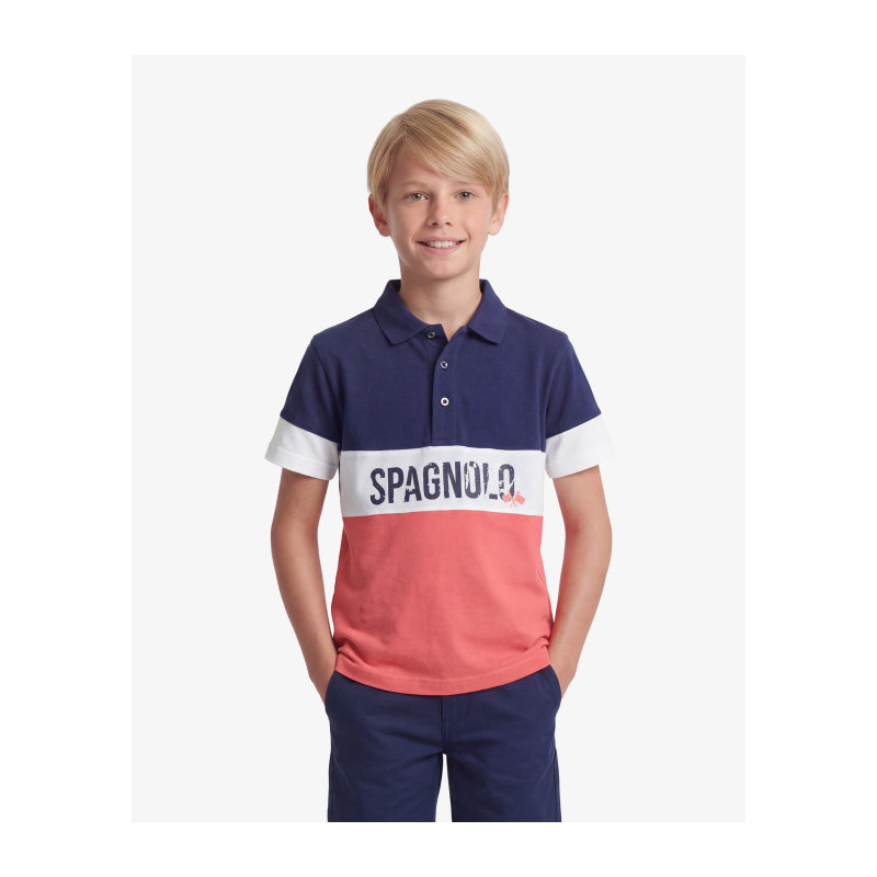 POLO PIQUÉ MULTICOLOR-Spagnolo