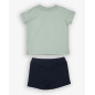 CONJUNTO CAMISETA Y BERMUDA VERDE Y MARINO-Spagnolo
