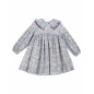 Vestido Brezo Cuello Volante Berenjena-Tartaleta