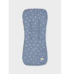 Colchoneta estampada para silla bebé Dusty Blue-Mayoral