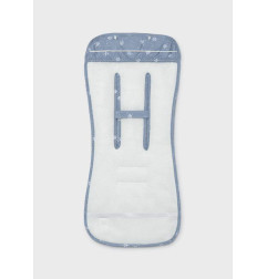 Colchoneta estampada para silla bebé Dusty Blue-Mayoral