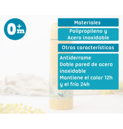 Termo para líquidos 500ml color mostaza-Kiokids