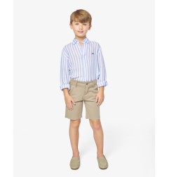 BERMUDA CHINO GABARDINA CAMEL-Spagnolo