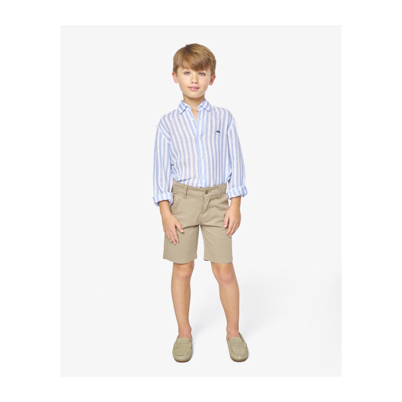 BERMUDA CHINO GABARDINA CAMEL-Spagnolo
