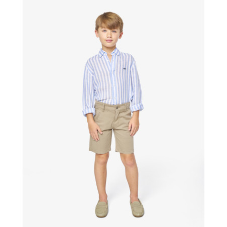 BERMUDA CHINO GABARDINA CAMEL-Spagnolo