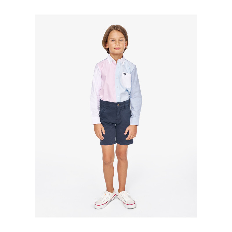 BERMUDA CHINO GABARDINA AZUL MARINO-Spagnolo