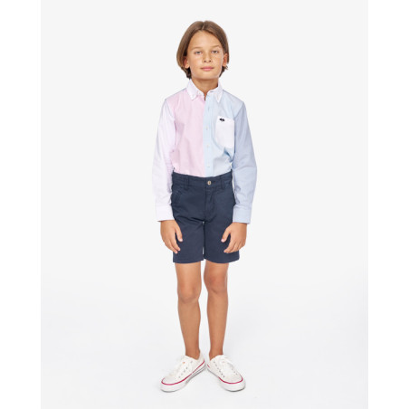 BERMUDA CHINO GABARDINA AZUL MARINO-Spagnolo
