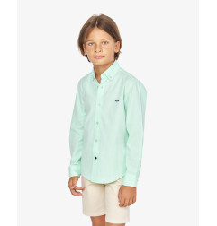 CAMISA MICRO OXFORD VERDE CLARO-Spagnolo