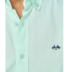 CAMISA MICRO OXFORD VERDE CLARO-Spagnolo
