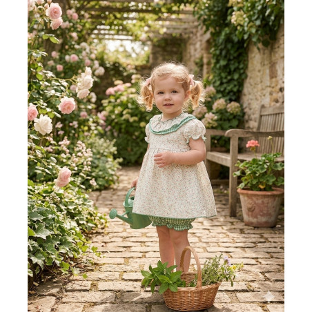 Vestido Familia"Verde Primavera"-Alida Kids