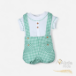 Conjunto Bebe Niño Familia "Verde Primavera"-Alida Kids