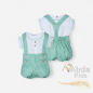 Conjunto Bebe Niño Familia "Verde Primavera"-Alida Kids