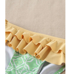 Culetín de bebé con estampado geométrico y detalle de lazos-Dadati