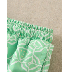 Bañador de niño con estampado geométrico y cintura elástica-Dadati