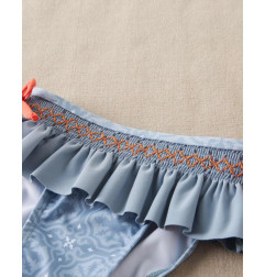 Culetín de bebé con estampado geométrico con detalle de lazos-Dadati