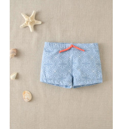 Bañador de bebé lycra con estampado geométrico tipo boxer-Dadati
