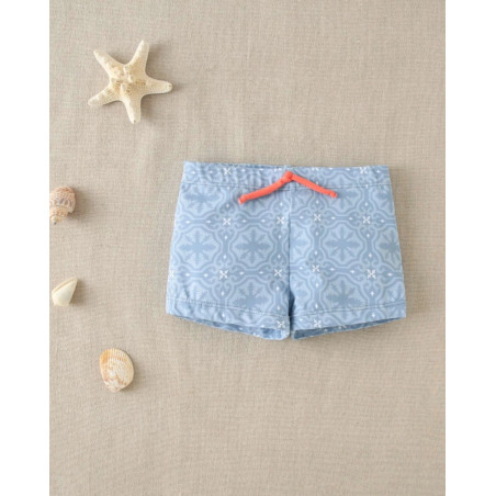 Bañador de bebé lycra con estampado geométrico tipo boxer-Dadati