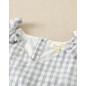 Vestido de niña gris de cuadros con cuello pico-Dadati