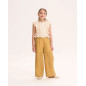 Pantalón de niña mostaza fluido con textura-Dadati