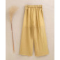 Pantalón de niña mostaza fluido con textura-Dadati