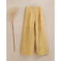 Pantalón de niña mostaza fluido con textura-Dadati