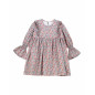 Vestido Ana Falda Frunce Coral-Tartaleta
