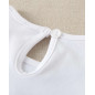 Camiseta de bebé blanca con dibujo de estrella-Dadati