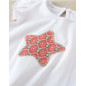 Camiseta de bebé blanca con dibujo de estrella-Dadati