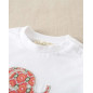 Camiseta de bebé blanca con dibujo de elefante-Dadati