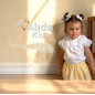 Camisa niña blanca cuello volante-Alida Kids