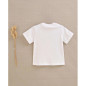 Set Camiseta de bebé blanca con dibujo de elefante y boxer-Dadati Set Camiseta de bebé blanca con dibujo de elefante y boxer-Dadati