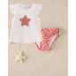 Set Camiseta de bebé blanca con dibujo de estrella y culetín-Dadati Set Camiseta de bebé blanca con dibujo de estrella y culetín-Dadati