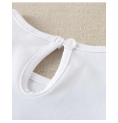 Set Camiseta de bebé blanca con dibujo de estrella y culetín-Dadati