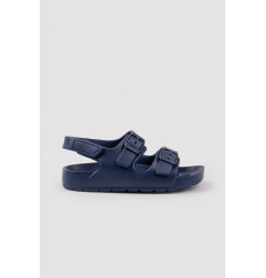Chaclas infantiles de hebillas ajustables y velcro marino-Ysabel Mora