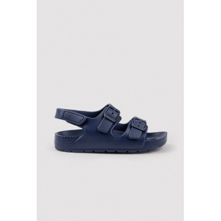 Chaclas infantiles de hebillas ajustables y velcro marino-Ysabel Mora