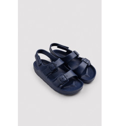 Chaclas infantiles de hebillas ajustables y velcro marino-Ysabel Mora