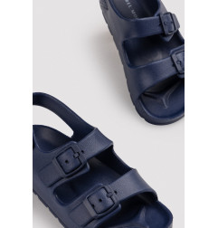 Chaclas infantiles de hebillas ajustables y velcro marino-Ysabel Mora