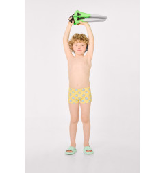 Bañador bóxer niño estampado tortugas amarillo-Ysabel sabe