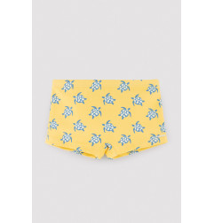 Bañador bóxer niño estampado tortugas amarillo-Ysabel sabe