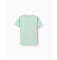 2 camisetas de algodón con estampados de playa para niño, verde/blanco-Zippy