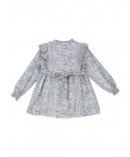 Minidress Brezo Bordado a Mano Berenjena- Tartaleta
