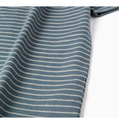 Camiseta de algodón con rayas jacquard para niño, azul/beige-Zippy
